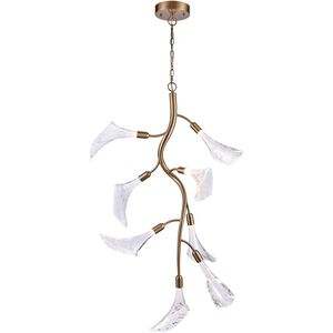 Calla LED 26 inch Natural Brass Chandelier Ceiling Light