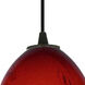Brandy FireBird 1 Light 6 inch Oil Rubbed Bronze Pendant Ceiling Light in Red Sky