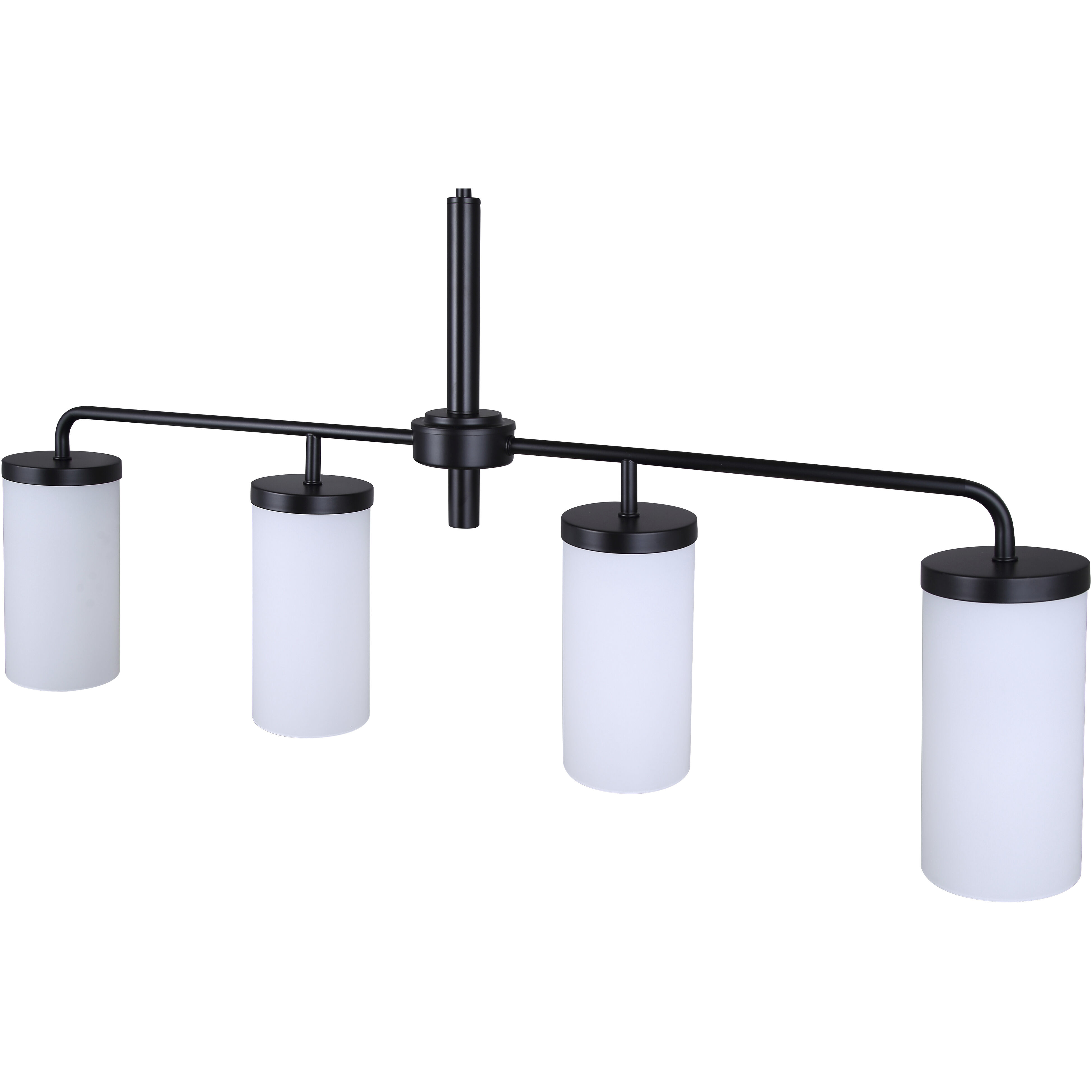 Malloy 4 Light 23.25 inch Matte Black Chandelier Ceiling Light