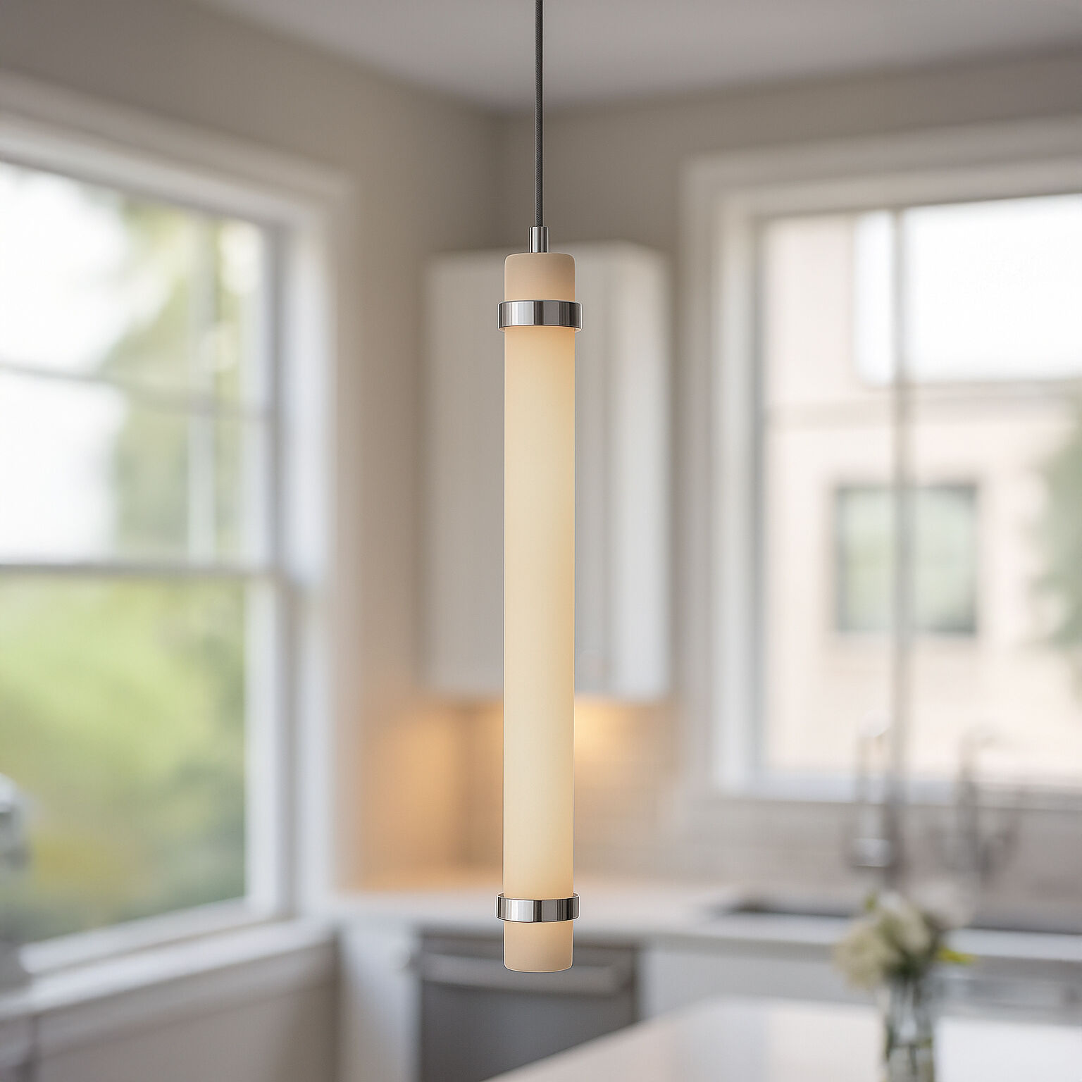 Miami LED 5.88 inch Polished Chrome Pendant Ceiling Light