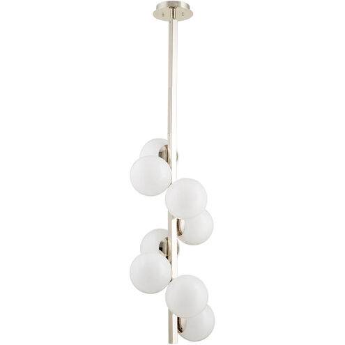 Atome 8 Light 15 inch Polished Nickel Pendant Ceiling Light