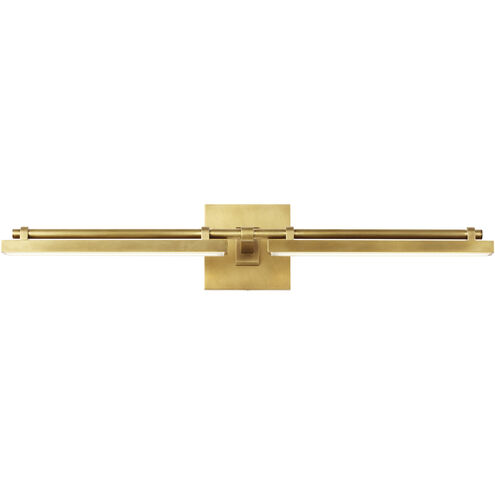 Sean Lavin Kal LED Natural Brass Bath Light Wall Light, Integrated LED