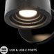 Sorin 2.5 inch 4.2 watt Basalt Stone and Black Task Light Portable Light