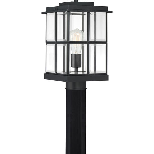 Mulligan 1 Light 13.75 inch Matte Black Outdoor Post Lantern