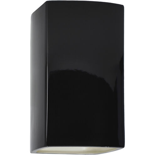 Ambiance Collection LED 13.5 inch Gloss Black/Matte White Outdoor Wall Sconce
