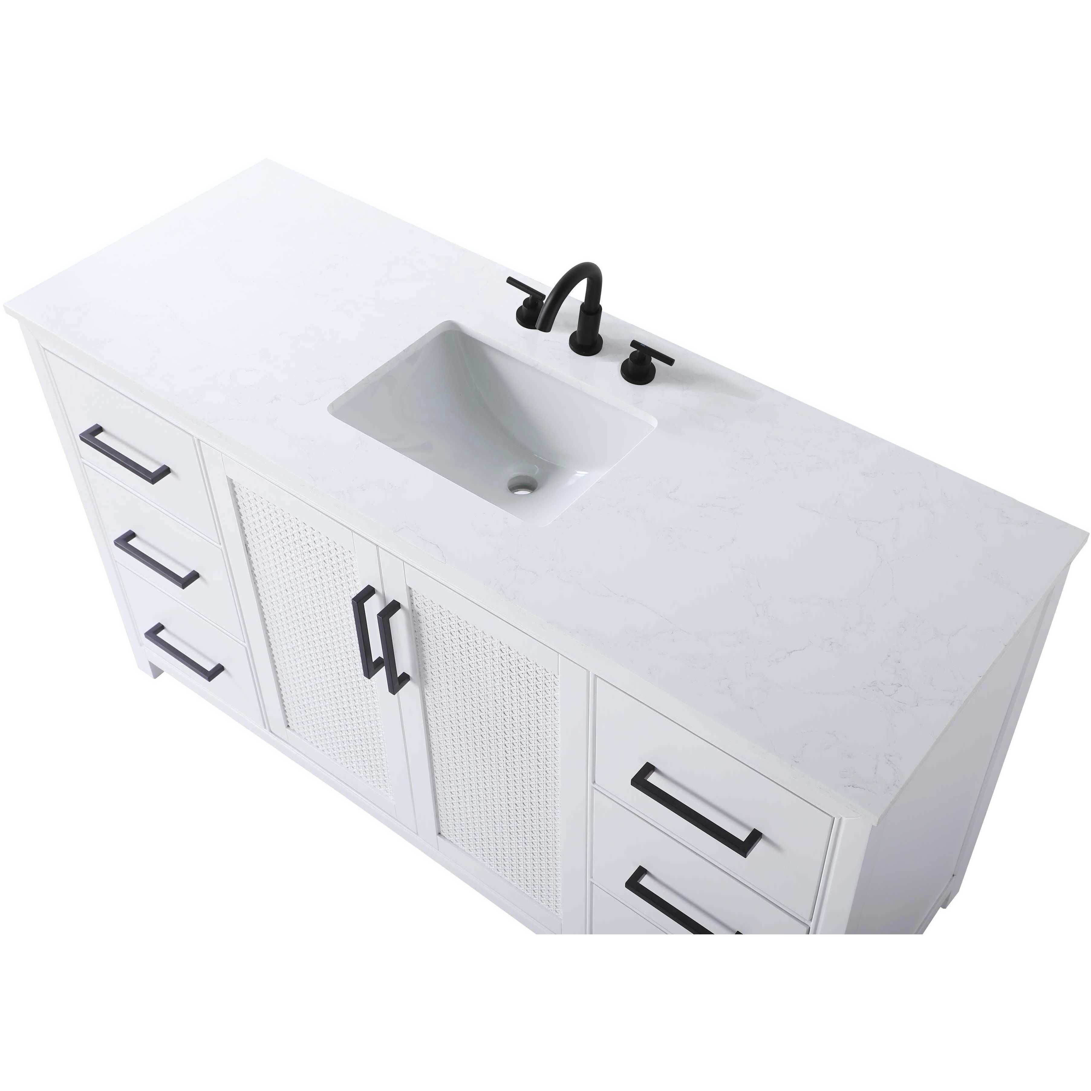 Alina 60 X 34 inch White Bathroom Vanity Cabinet