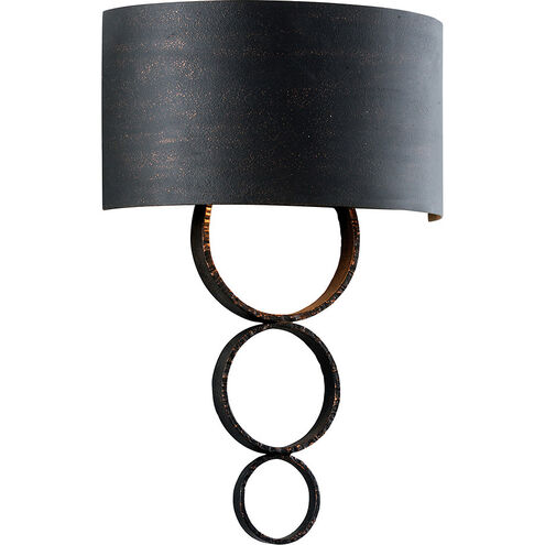 Rivington 2 Light 12 inch Charred Copper Wall Sconce Wall Light