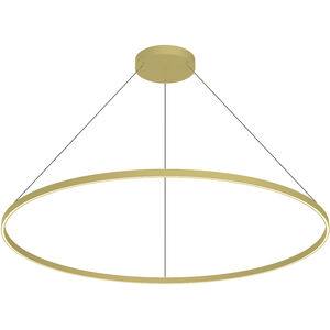 Cerchio 59 inch Brushed Gold Pendant Ceiling Light