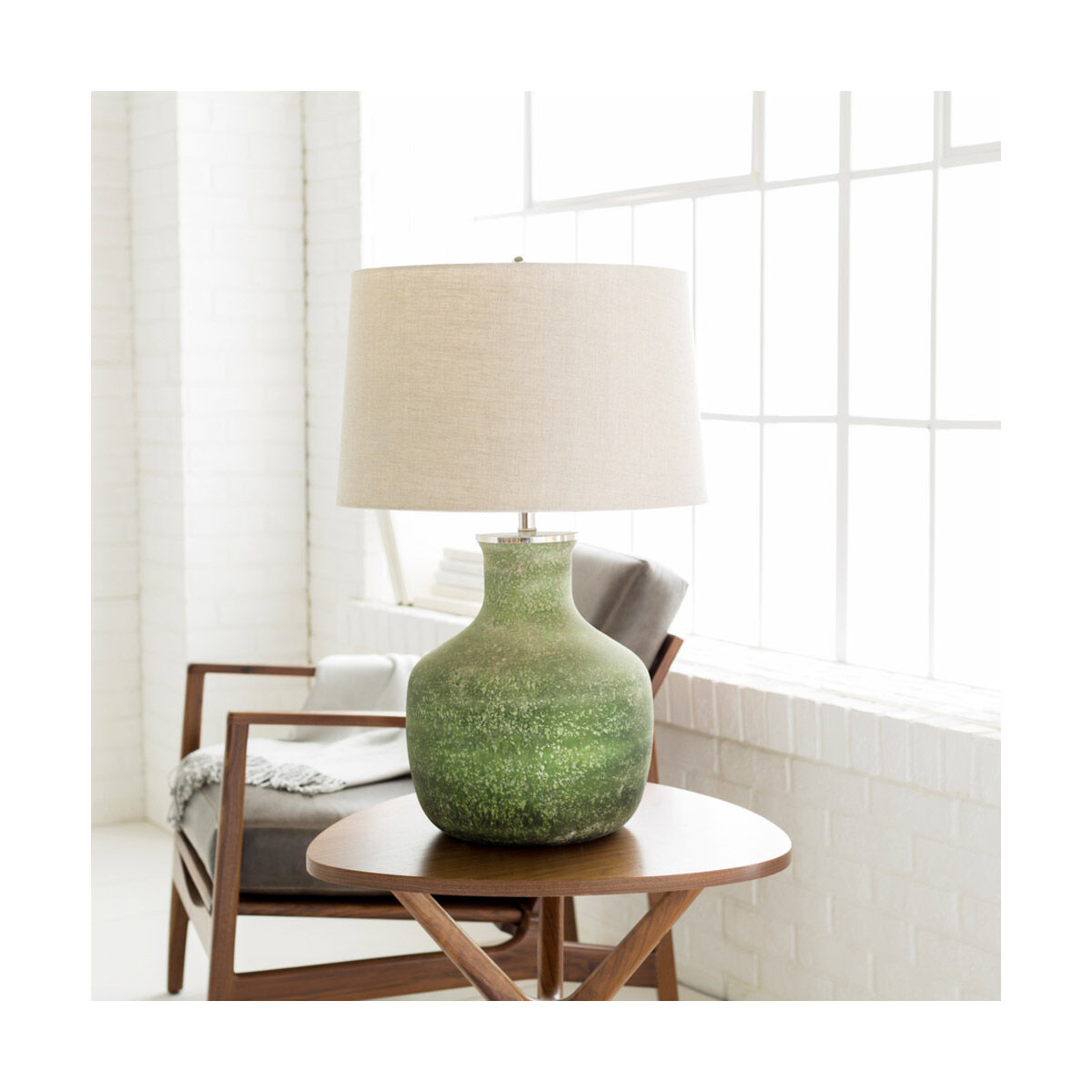 Matteo 28 inch 100 watt Moss Table Lamp Portable Light