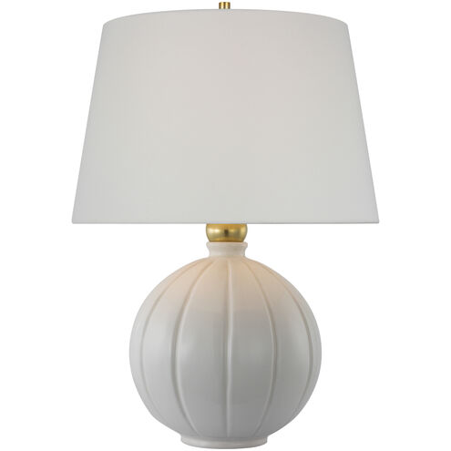 Thomas O'Brien Ponteil 16.5 inch 15 watt Crackled Ivory Table Lamp Portable Light