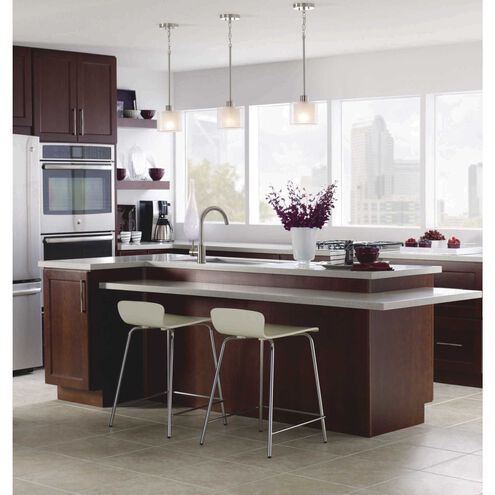 Invite 1 Light 7 inch Brushed Nickel Mini-Pendant Ceiling Light