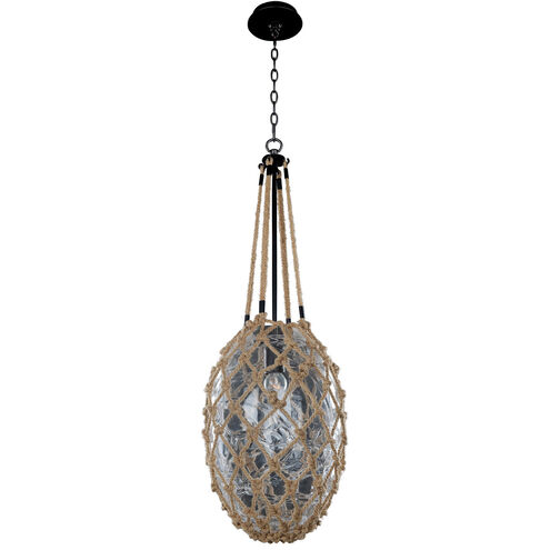 Hatteras 1 Light 10 inch Satin Bronze Mini Pendant Ceiling Light