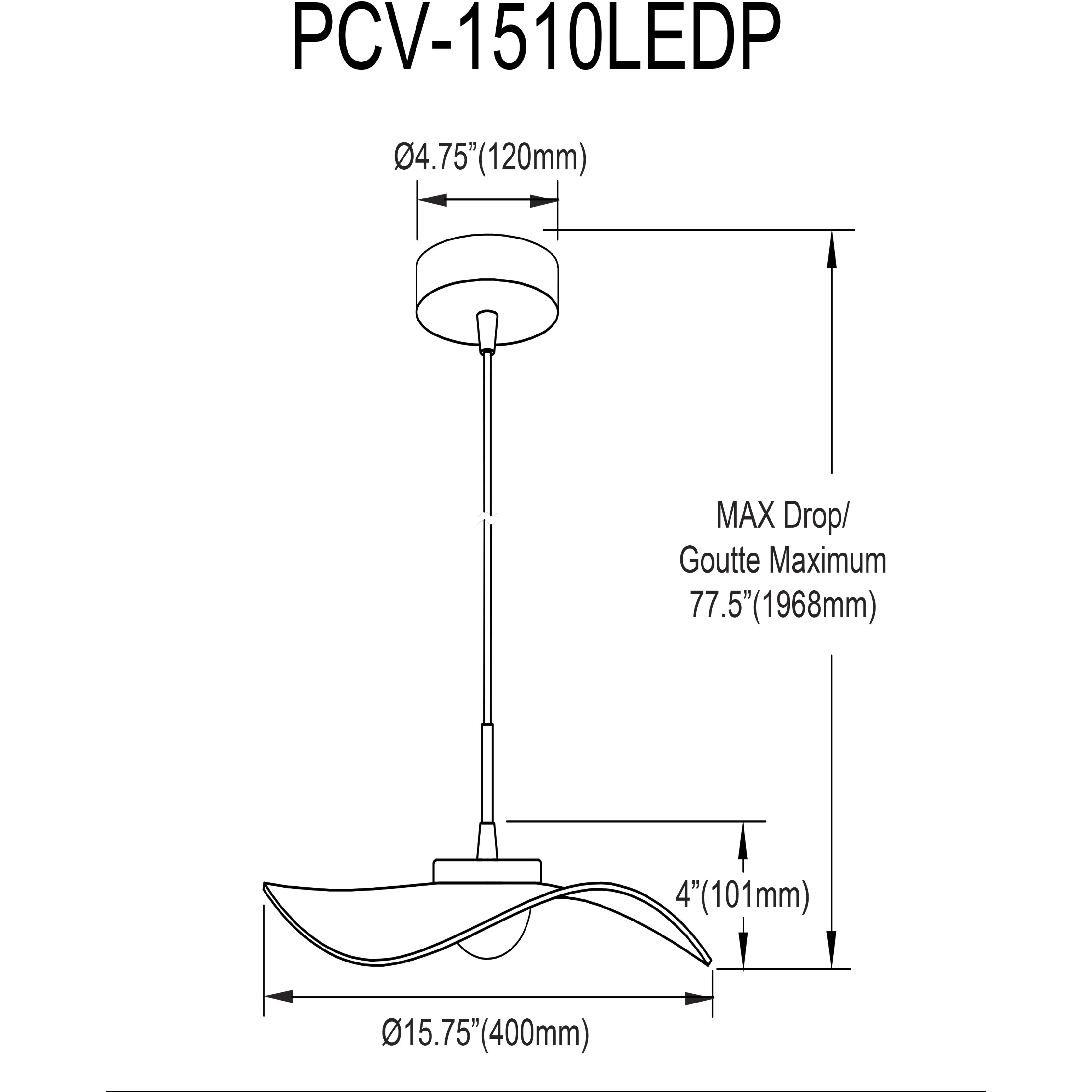 Percival LED 15.75 inch Aged Brass Pendant Ceiling Light