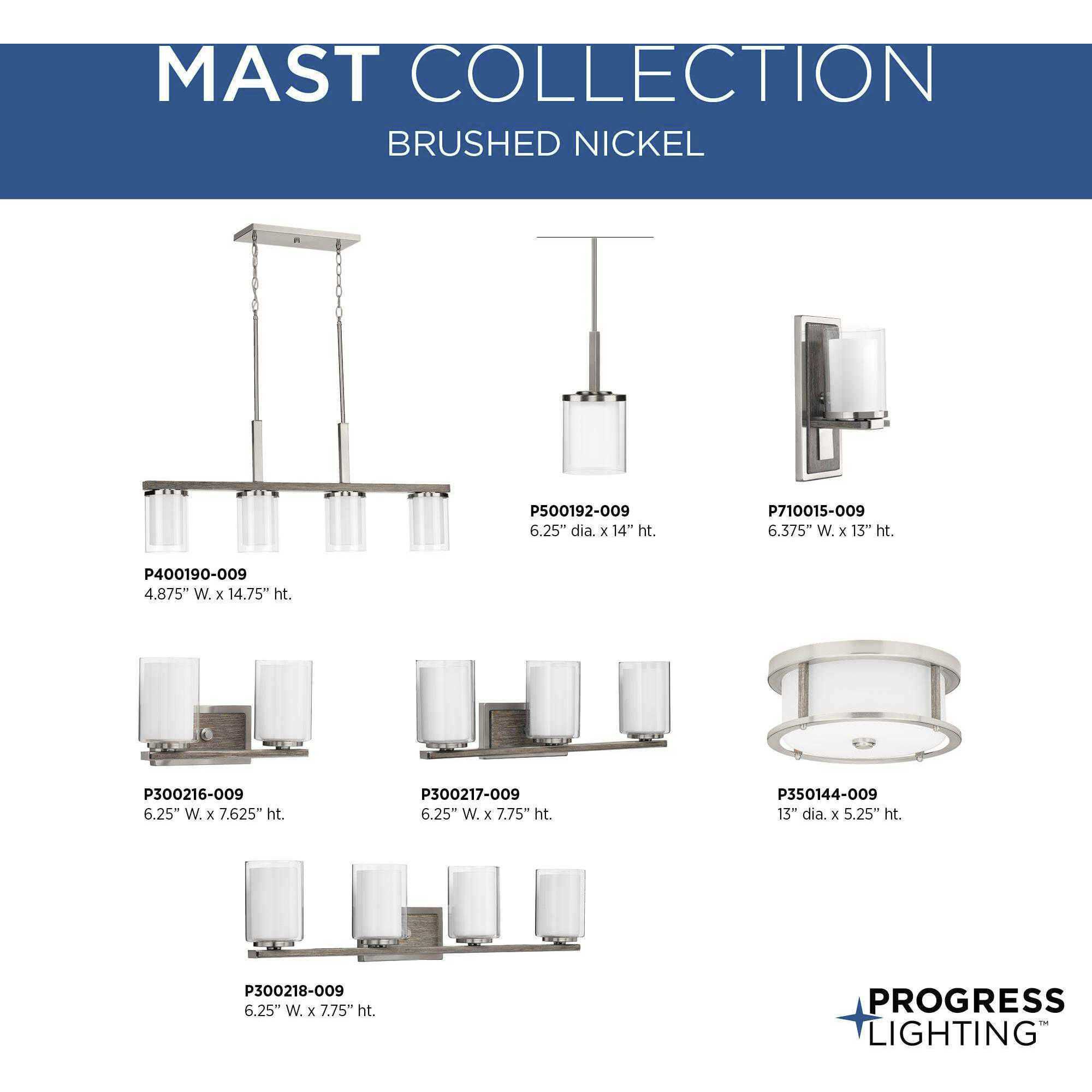 Mast 1 Light 5 inch Brushed Nickel Wall Sconce Wall Light