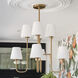 Keenan 8 Light 28 inch Vibrant Gold Chandelier Ceiling Light