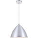 Kenneth 1 Light 13.5 inch Burnished Nickel Pendant Ceiling Light