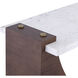 Corsa 60 X 16 inch Walnut with White Console Table