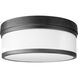 Celeste 3 Light 14 inch Noir Flush Mount Ceiling Light