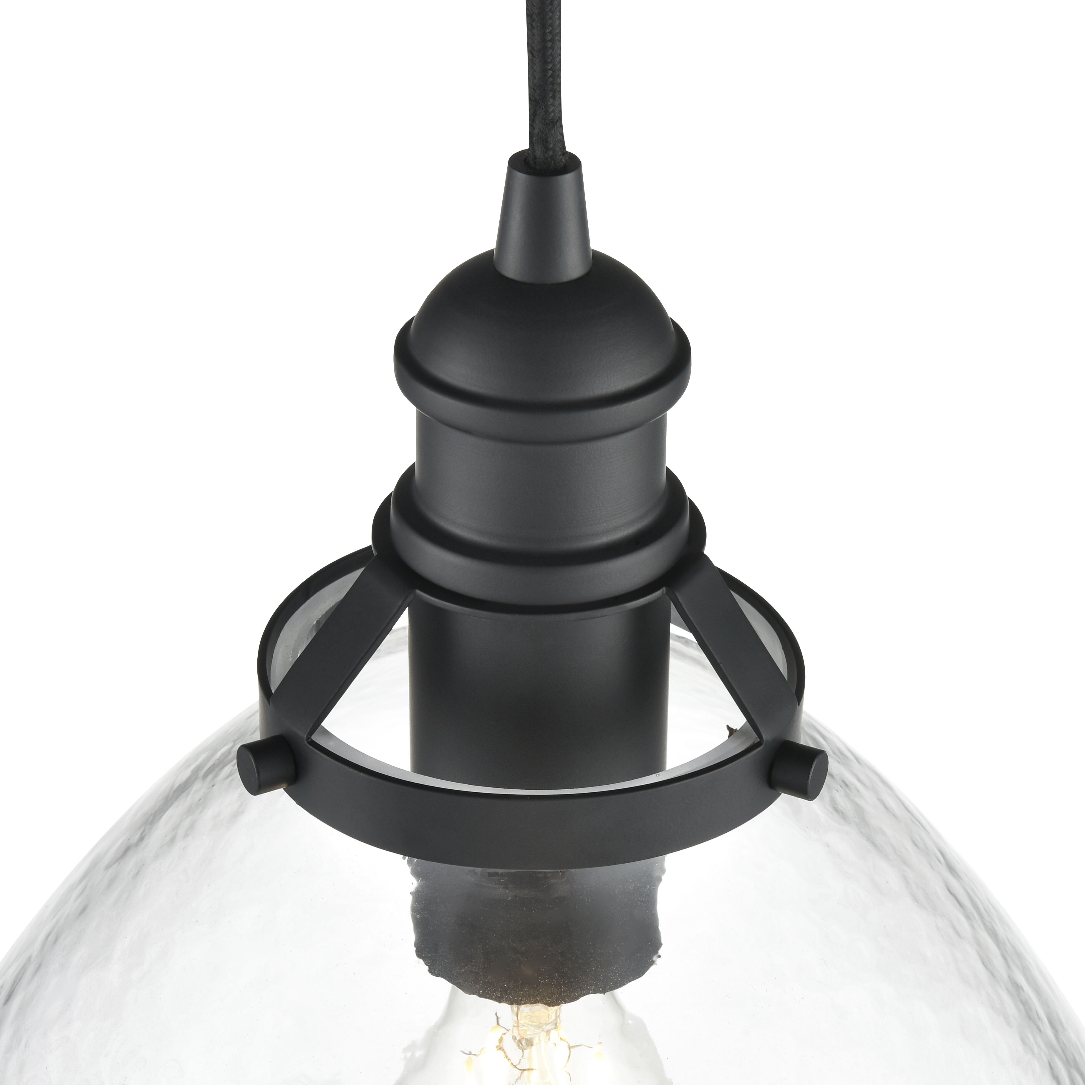 Khrisa 1 Light 12.75 inch Matte Black Pendant Ceiling Light