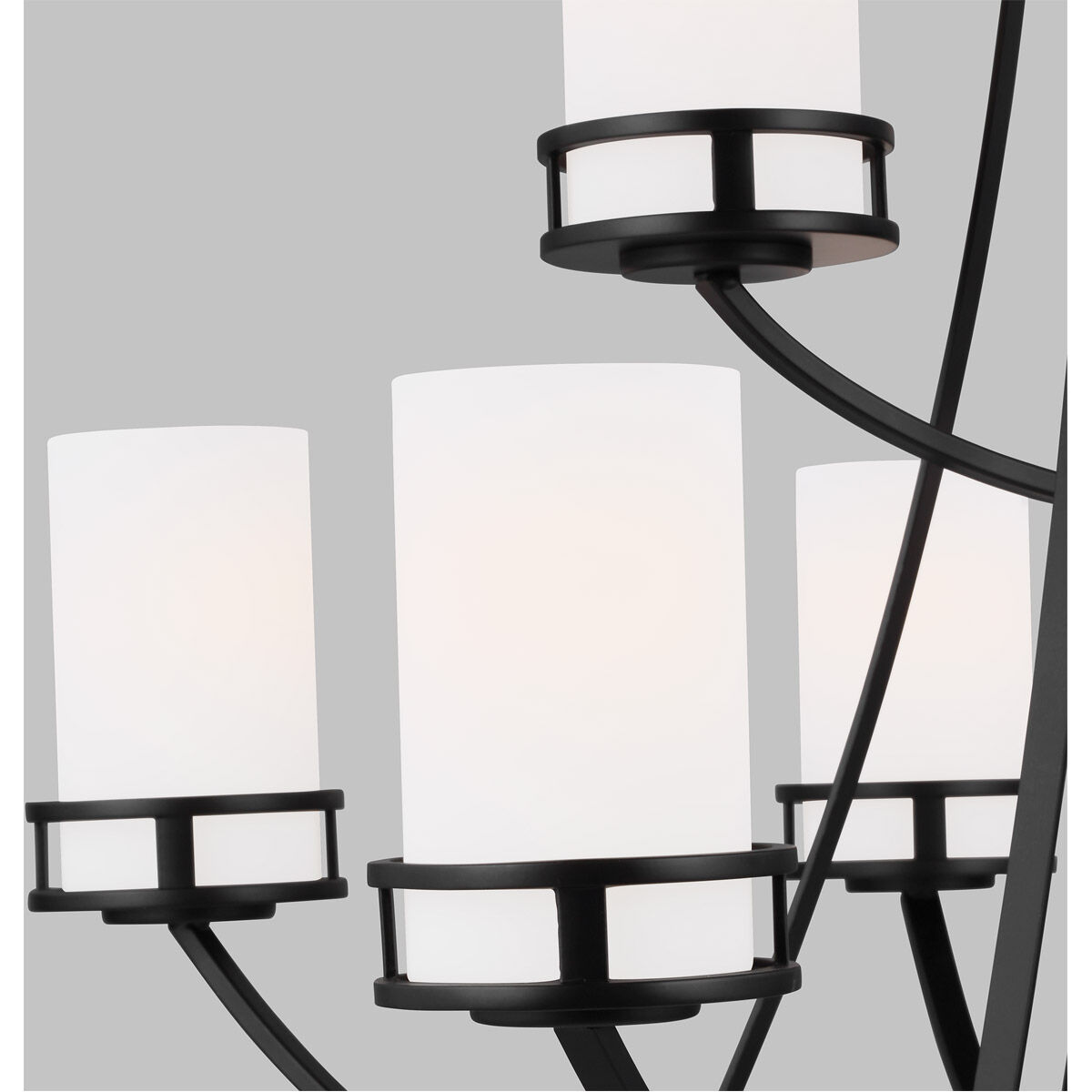 Robie 9 Light 33 inch Midnight Black Chandelier Ceiling Light