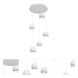 Roxy 5 Light 24 inch White Quintuple Round Pendant Ceiling Light