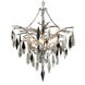 Nera 6 Light 30.5 inch Blackened Silver Leaf Chandelier Ceiling Light