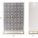 Arrouge White and Gray with Gold Cabinet, Tall