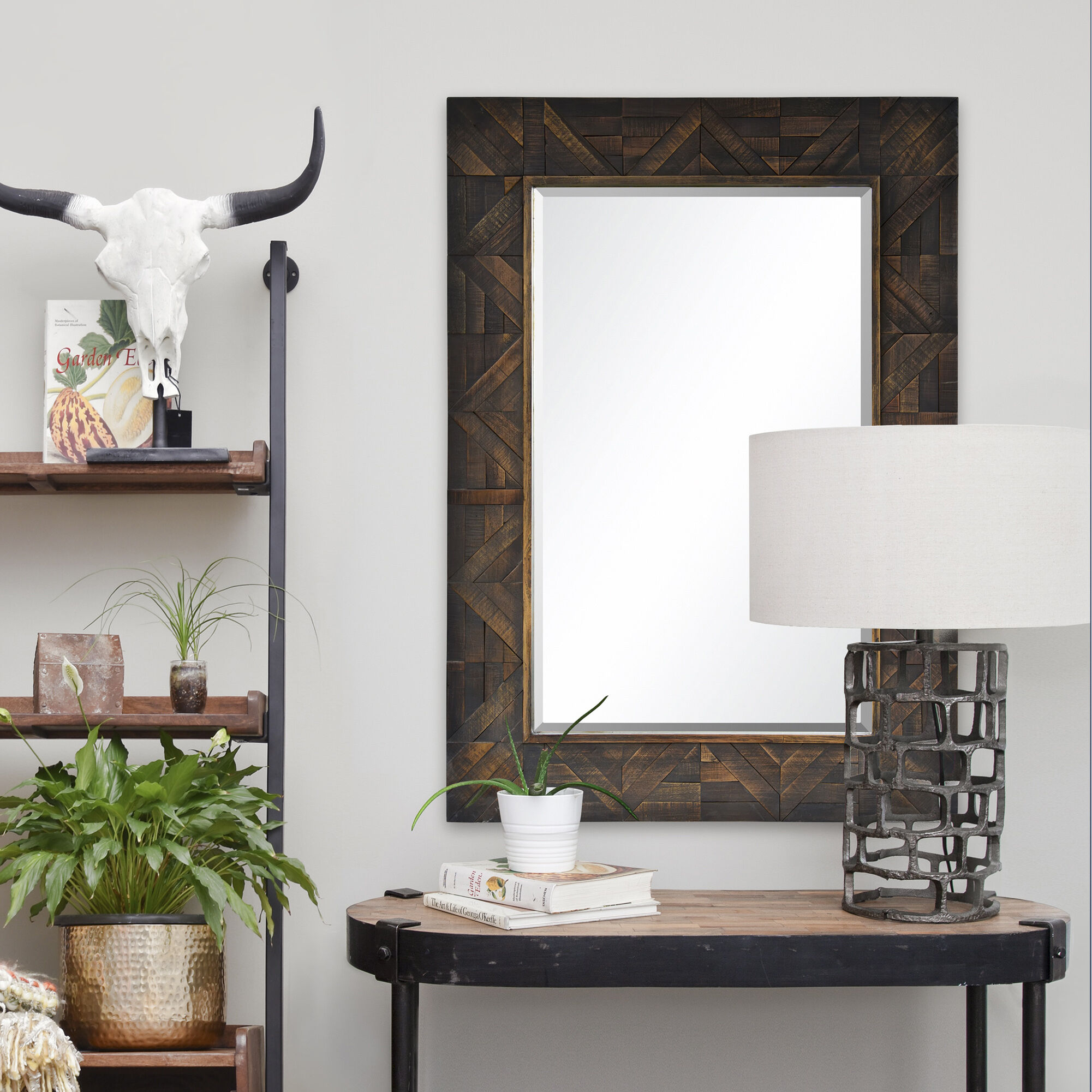 Madden 42 X 30 inch Dark Brown Wall Mirror
