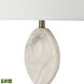 Calmness 30 inch 9.00 watt White with Champagne Gold Table Lamp Portable Light