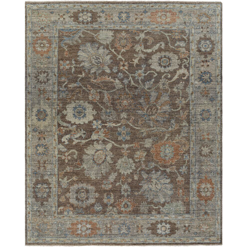 Reign 120 X 30 inch Brown / Black / Olive / Beige Handmade Rug in 2.5 X 10