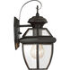 Newbury 1 Light 13 inch Medici Bronze Outdoor Wall Lantern