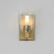 Cubos 1 Light 4.75 inch Natural Aged Brass Bath Vanity Wall Light