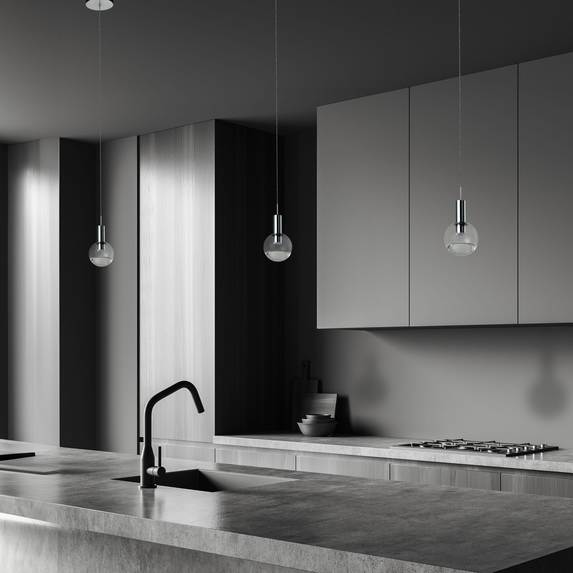 Artisan Collection/SIENNA Series 4.75 inch Polished Chrome Pendant Ceiling Light