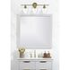 Gene 3 Light 28 inch Satin Gold Bath Sconce Wall Light
