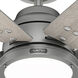 Gravity 60 inch Matte Silver with Light Gray Oak Blades Ceiling Fan