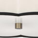 Axis 4 Light 20 inch Aged Brass Flushmount Ceiling Light