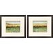 Abstract Vast Field Green and Brown and Yellow Framed Art, Propac