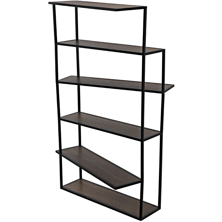 Verso Matte Black Bookcase