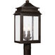 Sutter Creek 3 Light 21 inch Oiled Bronze Outdoor Post Lantern