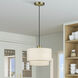 Manorwood 1 Light 12 inch Antique Brass Pendant Ceiling Light