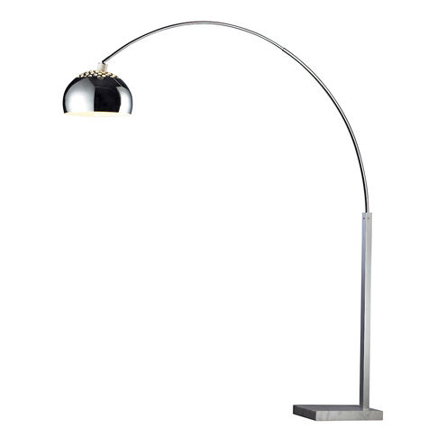 Swoyersville 70 inch 100.00 watt Polished Nickel with White Floor Lamp Portable Light