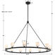 Aragon 12 Light 46.75 inch Matte Black Chandelier Ceiling Light