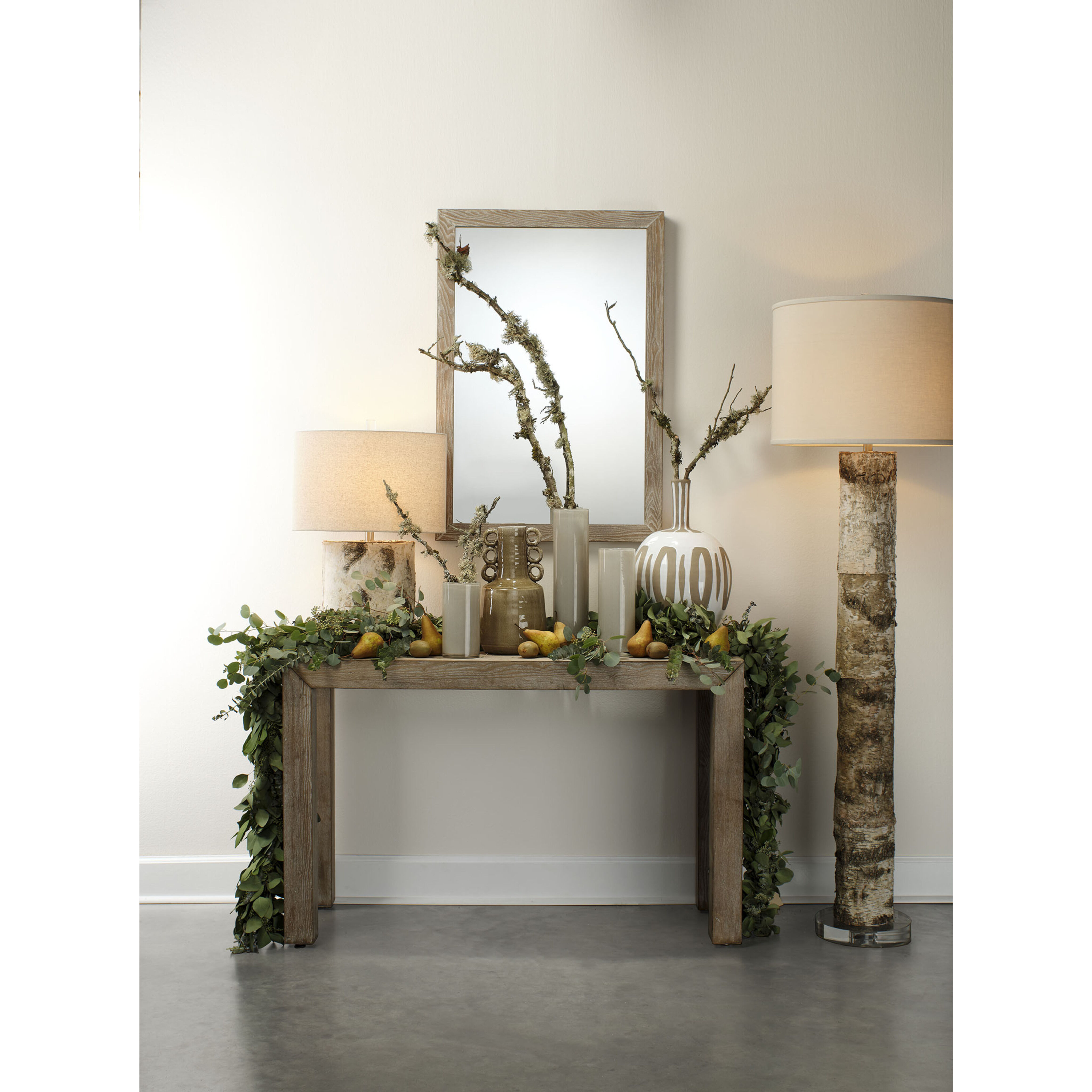 Forrester 69 inch 150.00 watt Birch Veneer Floor Lamp Portable Light