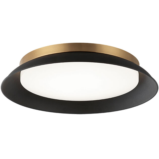 Finley LED 18 inch Matte Black and Aged Gold Brass Wall Sconce Wall Light