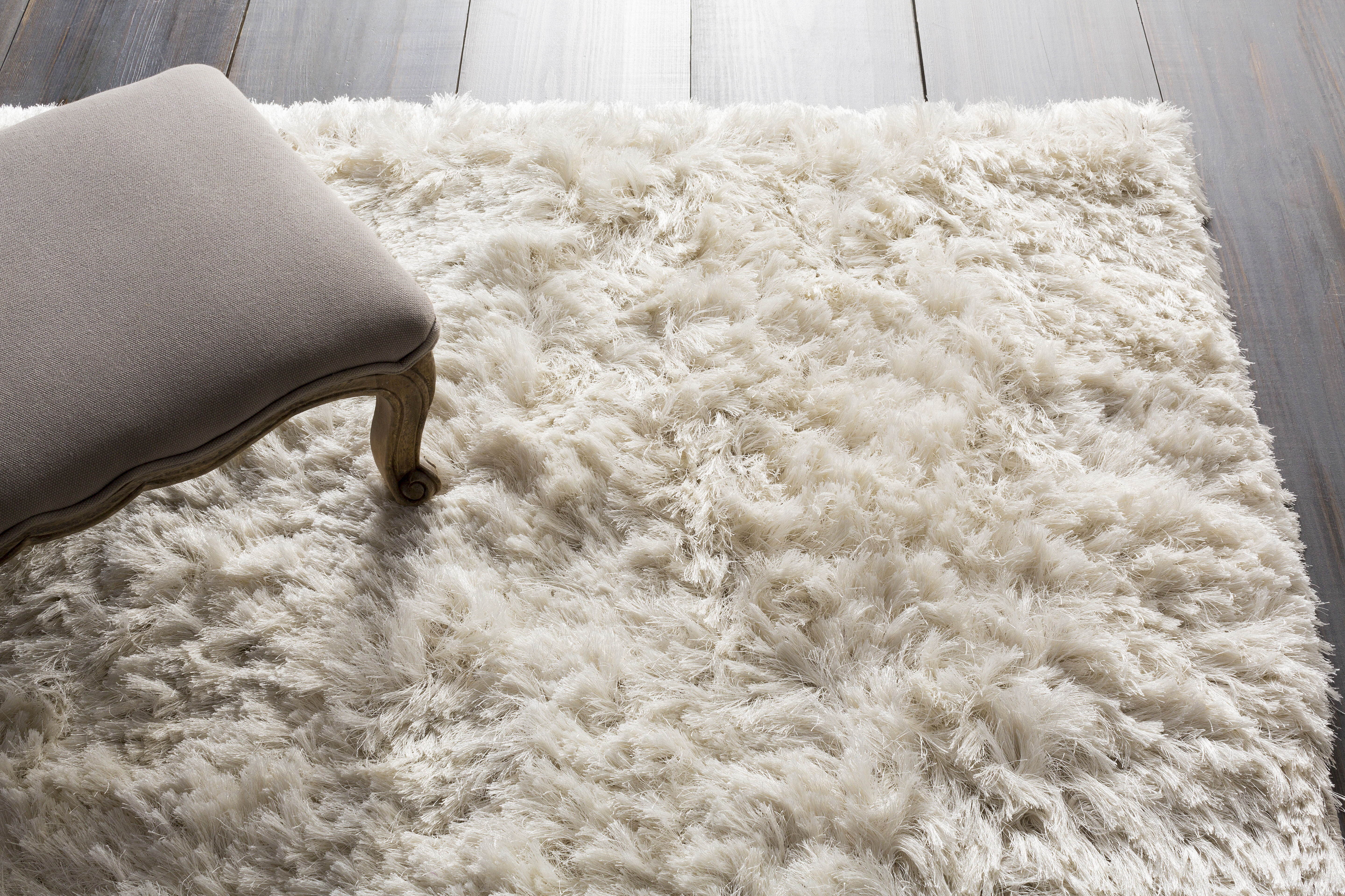 Whisper 120 X 96 inch Cream Rug in 8 x 10, Rectangle