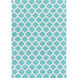 Frontier 36 X 24 inch Aqua, Ivory Rug