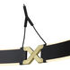 Recovery X LED 33.5 inch Coal And Satin Brass Pendant Ceiling Light