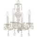 Paris Market 4 Light 13.5 inch Antique White Mini Chandelier Ceiling Light in Clear Hand Cut