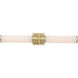 Positano LED 29 inch Satin Brass Bathroom Vanity Wall Light in Satin White
