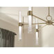 Riven LED Champagne Bronze Chandelier Ceiling Light